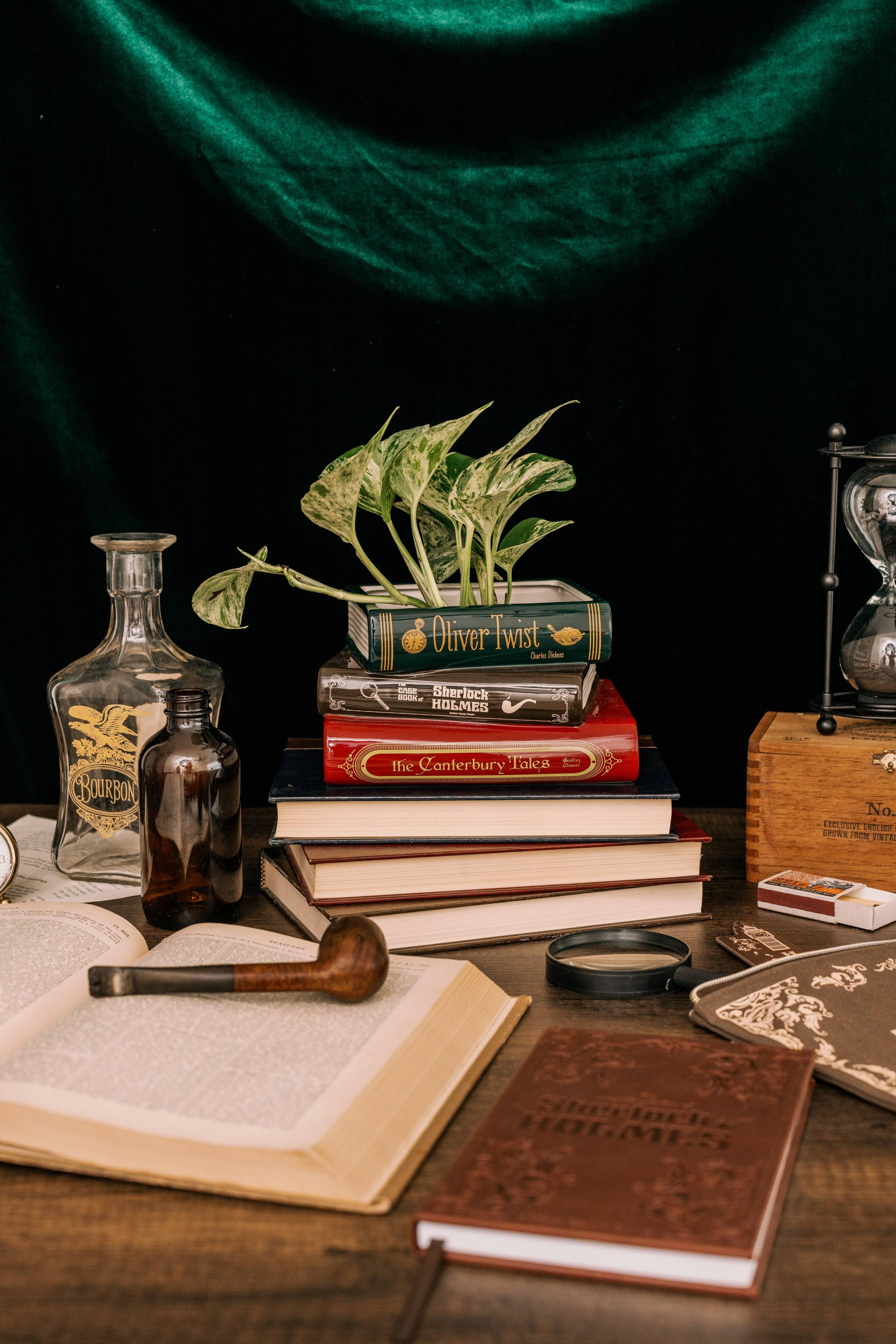 Stacked Book Planter, Sherlock | GreenSpell Plant Shop